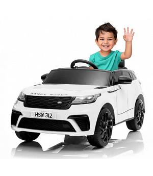 LAND ROVER VELAR BLANCO 12V, ASIENTO PLASTICO, RUEDAS PLASTICO - INDA639-AT-VELARWT
